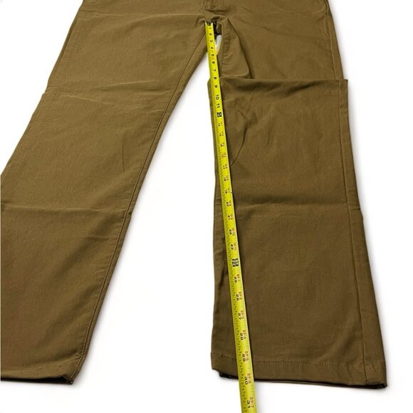 Galaxy By Harvic Women's Stretch Pants 36/32 Rayon/Nylon/Spandex Blend, Khaki - Picture 8 of 10